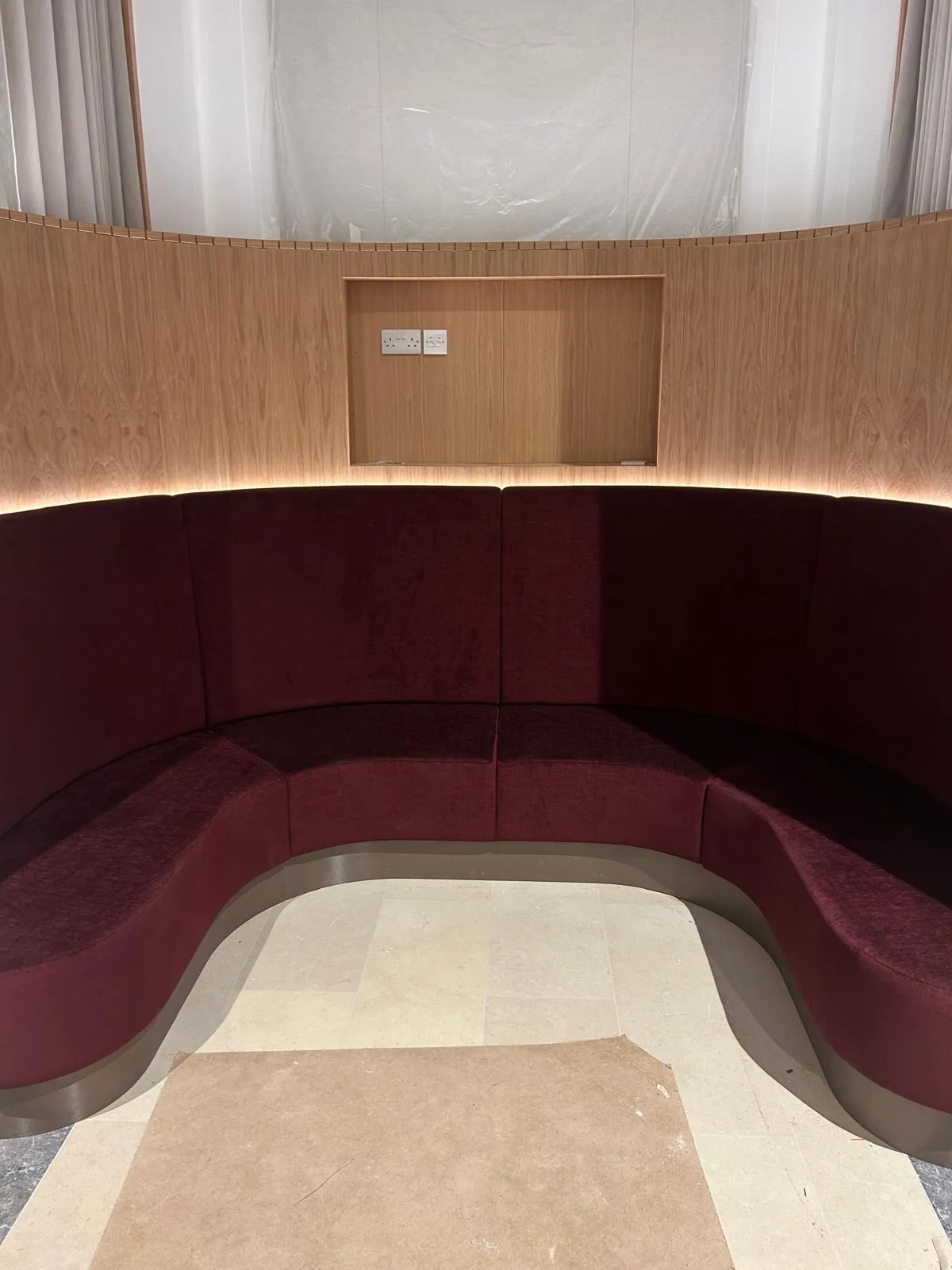 One of the finished booths