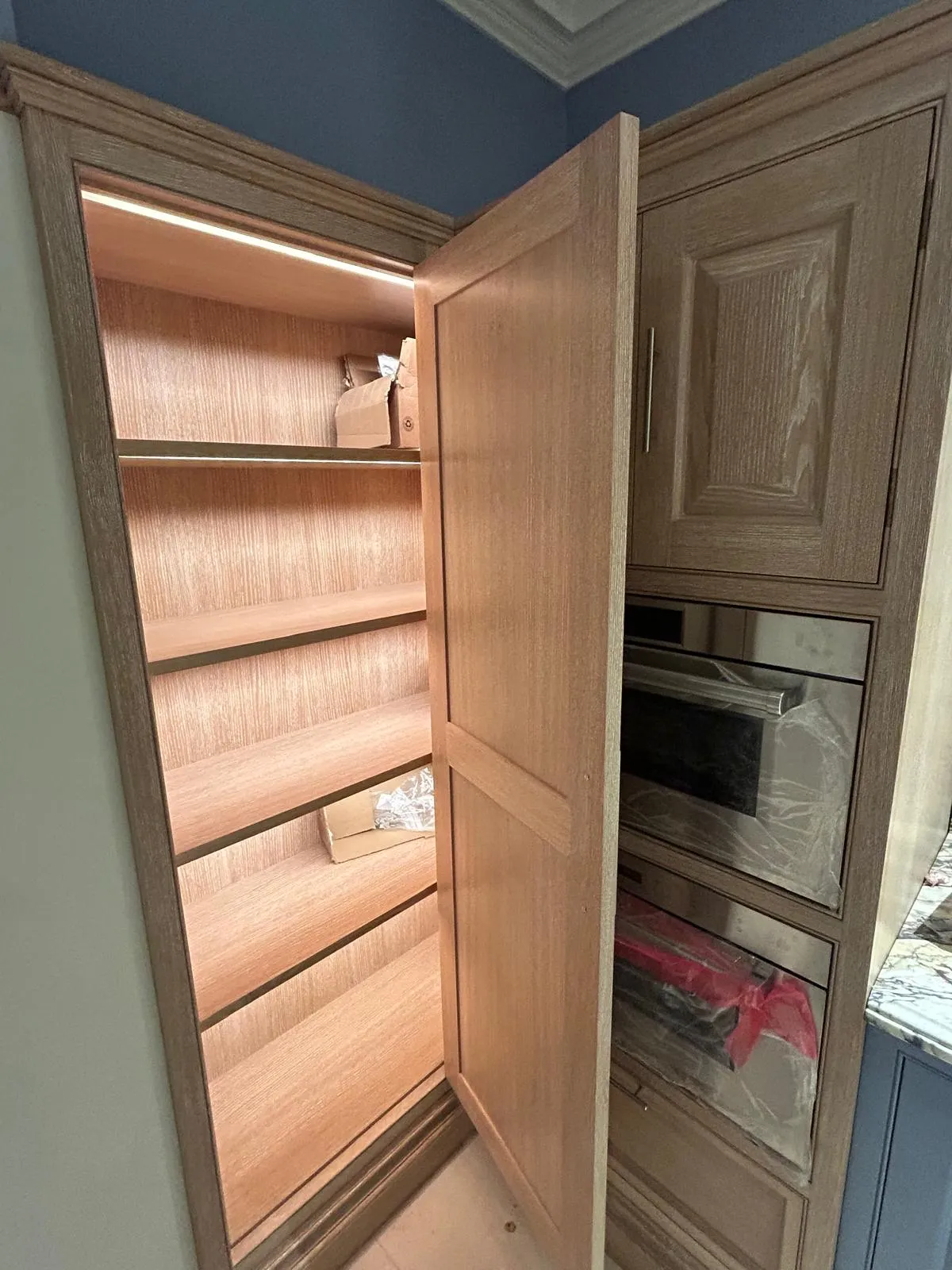 The larder, open